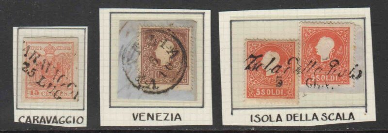 AUSTRIA LOMBARDY SPECIALIST SOUND COLLECTION LOT CANCELS x4