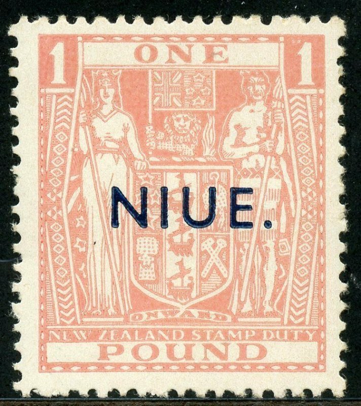 NIUE  SCOTT #89D WATERMARK 253 LIGHT PINK MINT NEVER  HINGED SCOTT VALUE $720.00