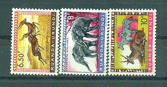 Ruanda - Urundi sc# 137-150 mh cat value $5.80