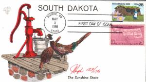 #2416 South Dakota Statehood Pugh FDC