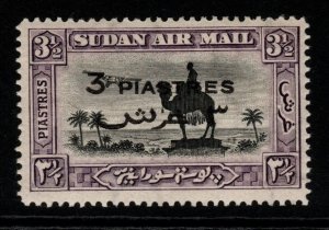 SUDAN SG75 1938 3p ON 3½p BLACK & VIOLET p14 MTD MINT