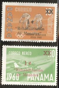Panama  Scott RA40-41 MNH** postal tax stamp  set 1961