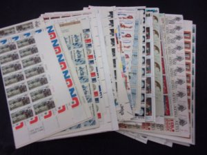 KAPPYS USA DISCOUNT POSTAGE MNH MOST 1/2 SHEETS 6c TO 20c FACE VALUE $389   LOT2