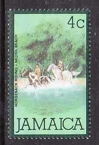 Jamaica-Sc#467- id8-unused NH 4c Horses-Sports-1979-