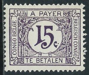 Belgian Congo, Sc #J3, 15c MH