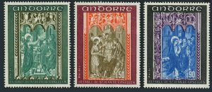 Andorra Fr 207-209,MNH.Michel 235-237. Altar of St John,Caselles,1971.