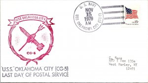 USS Oklahoma City - 11.15.1979 - Last Day of Postal Service - F44104