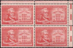 # 1086 MINT NEVER HINGED ALEXANDER HAMILTON