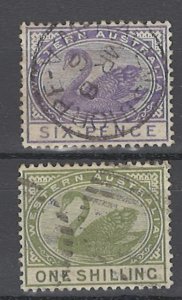 COLLECTION LOT # 1501 WESTERN AUSTRALIA #67-68 1890 CV=$14