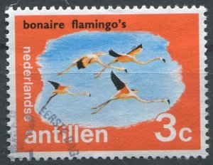 Netherlands Antilles Sc#333 Used, 3c dp org & multi, Tourist Attractions (1972)