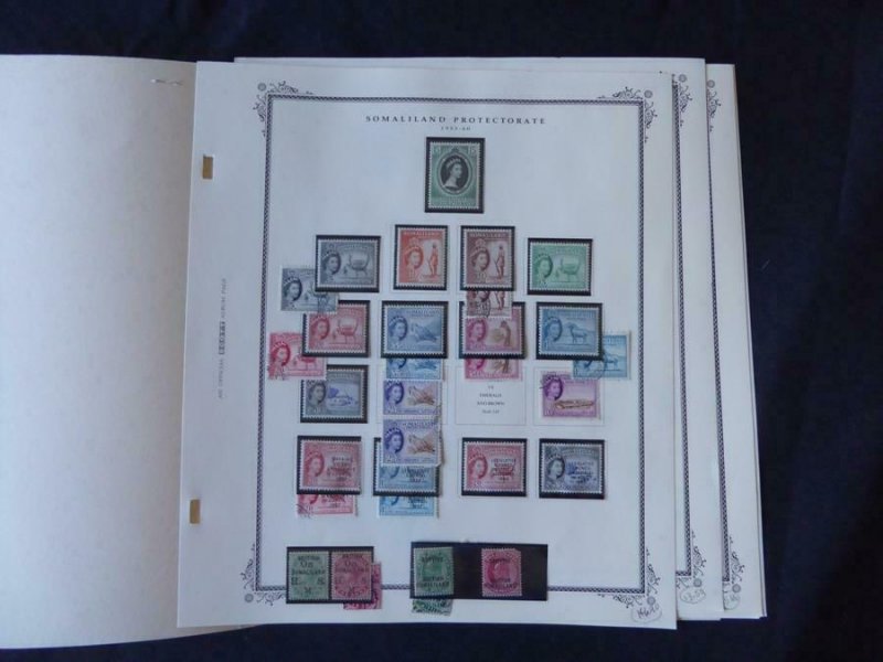 Somaliland Protectorate 1903-1960 Stamp Collection on Scott Specialty Album Page