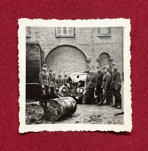 WW2 WWII Original German Military wartime Photo Crashed Destroyed Car Automobile