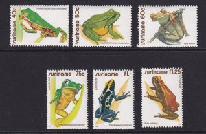 Surinam  #574-576,C95-C97  MNH  1981  frogs