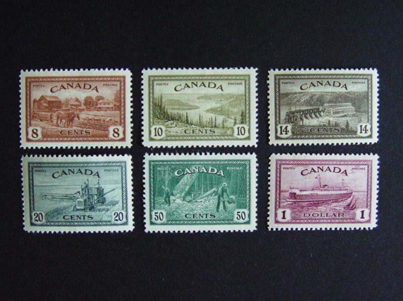 Canada #268-273 MHR  F-VF CV$85.20= SALE!!!=