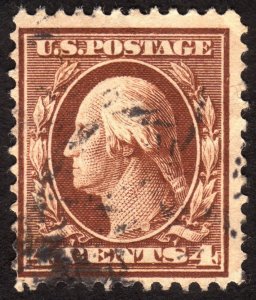 1911, US 4c, Washington, Used, Sc 377