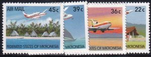 US C43-46 Trust Territories Micronesia Airmail NH VF Aircraft(1990)