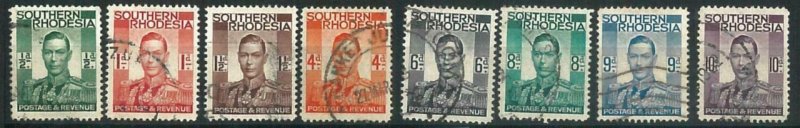 70604 -  Southern RHODESIA - STAMPS - Stanley Gibbons # 40/52(-49) - Fine  USED 
