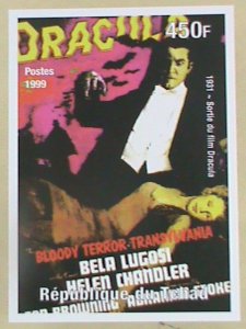 ​CHAD-1999-MILLENIUM-BLOODY TERROR TRANSYLVANIA MOVIE-DRACULA- IMPERF:-MNH S/S