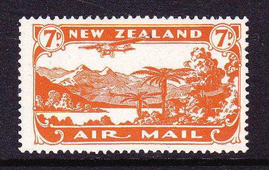 NEW ZEALAND 1931 7d AIRMAIL MNH   SG 550