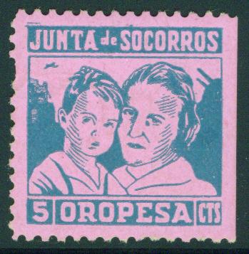 SPAIN Civil War Republic Oropesa lablel GG1009 MH*