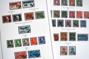 COLOR PRINTED NORWAY 1855-2010 STAMP ALBUM PAGES (183 illustrated pages)