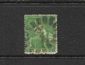 BARBADOS   1861-70  1/2d  BRITANNIA   FU   SG 20    