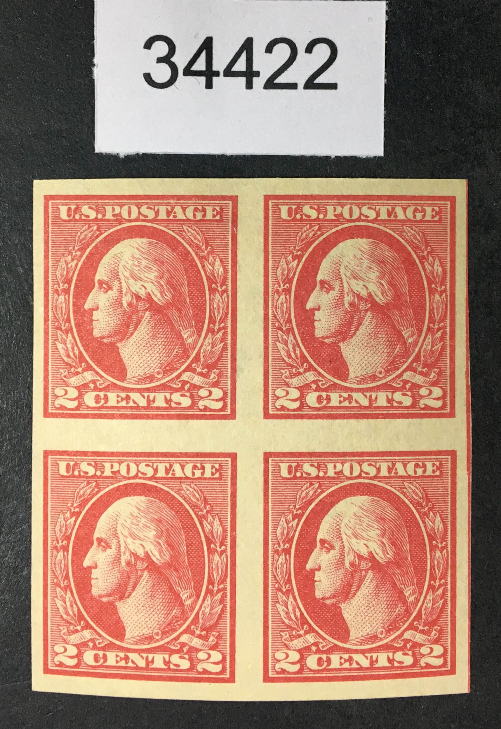 US Stamps # 534 Block of 4 Mint OG H XF CAT. $68 LOT #34422 | United ...