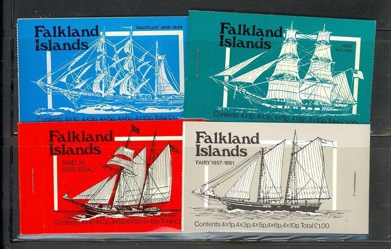 Falkland Islands booklets (SG SB2-5) - set of 4