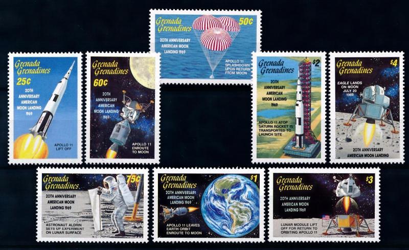 [66135] Grenada Grenadines 1989 Space Travel Weltraum Apollo 11  MNH