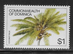 Dominica 730 $1 Flower single MNH