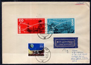 Germany DDR to College Point,NY 1970 Airmail Cover