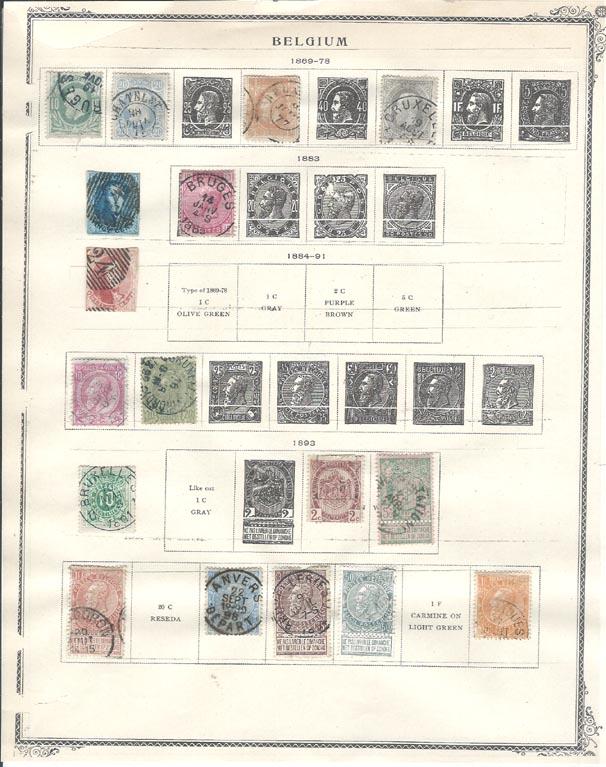 Belgium Early issues. 17 stamps [u]