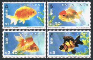 Hong Kong 684-687,687a sheet,MNH.Michel 705-708,Bl.29. Goldfish 1993.