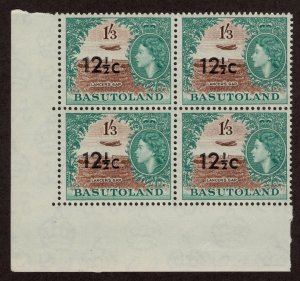 Mint Never Hinged SC68 SG65a 12 1/2c on 1sh3p T2 Bottom Left Block of 4
