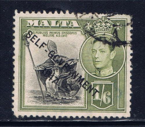 Malta 218 Used 1948 overprint issue