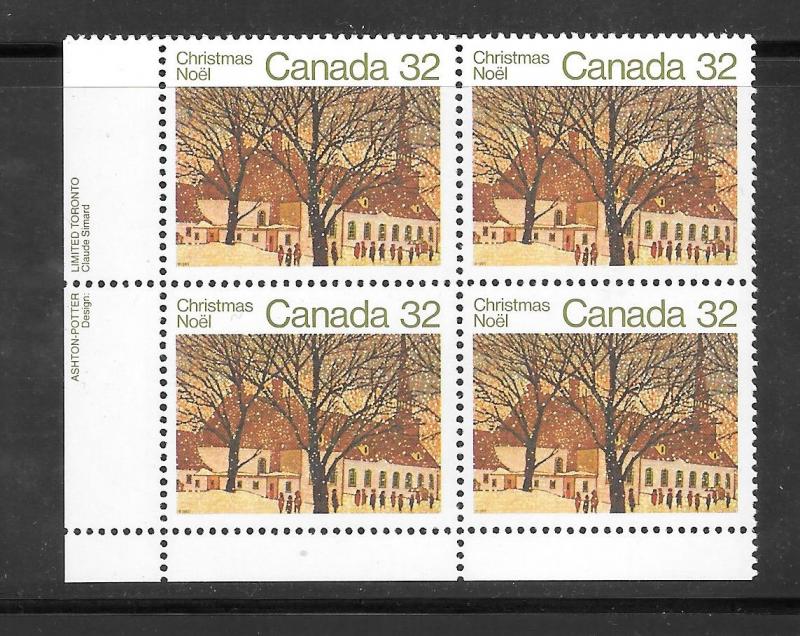 Canada #1004 MNH Plate Block