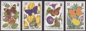 Turks & Caicos 507-510 (mnh set of 4 [no s/s]) flowers (1982)