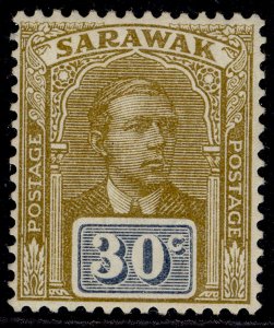 SARAWAK GV SG88, 30c bistre-brown & slate, M MINT.