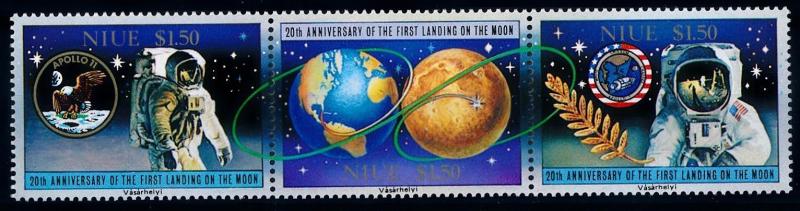 [65056] Niue 1989 Space Travel Weltraum Apollo 11  MNH