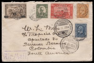 134 Toronto to Barranca Bemja, Colombia paying 45c airmail rate.