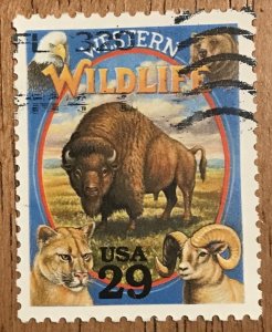 US #2869p Used Single Western Wildlife SCV $.50