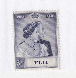 FIJI # 140 VF-MLH KGV1 1948 SILVER WEDDING