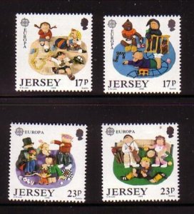 Jersey Sc 511-514 1989 Europa stamp set mint NH