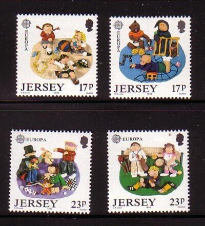 Jersey Sc 511-514 1989 Europa stamp set mint NH