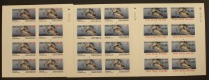CANADA REVENUE BCF3p MINT SET OF 3 PANES OF 8 BRITISH COLUMBIA FISHING STAMPS