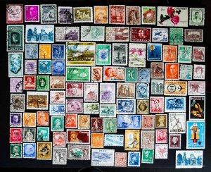 Foreign Lot - 106 Stamps, Mint & Used, No Junk. Great Condition