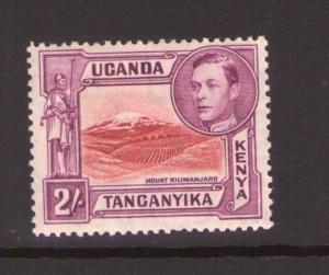 KUT 2/-SG146b1944 multi-colour single Lake-Brown and brown purple lightly hinged