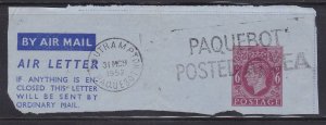 Great Britain postal stationery Paquebot Southampton