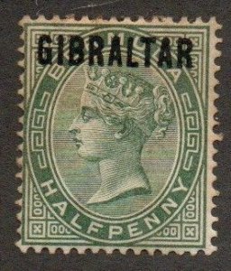 Gibraltar 1 Mint hinged (Toned back)