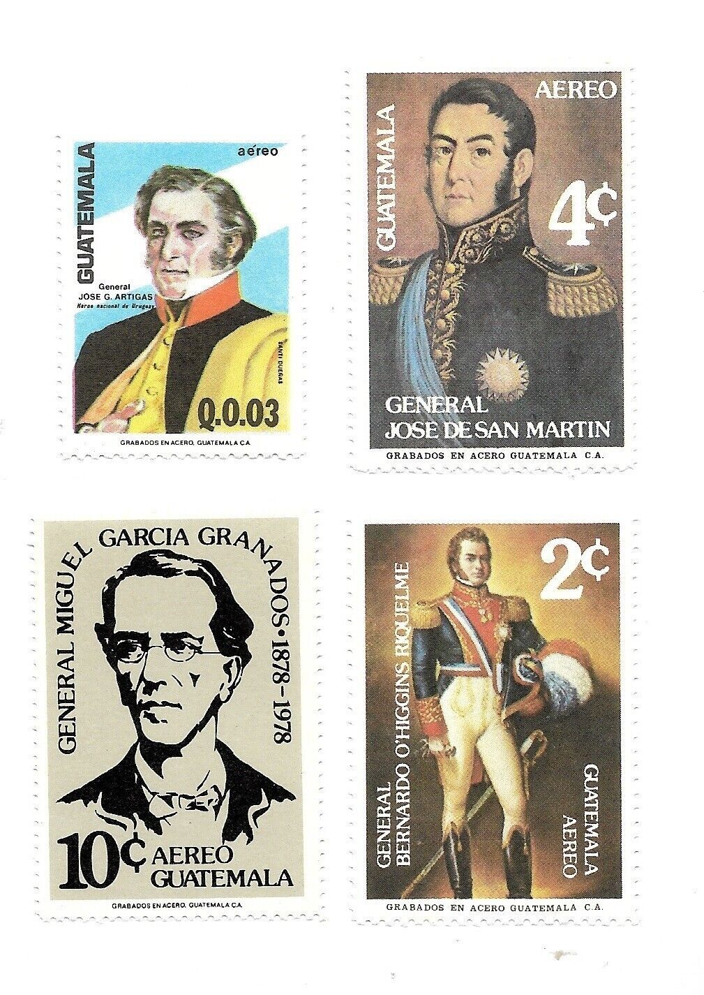 Guatemala 1982 Liberators of the Americas Historical Figures Military